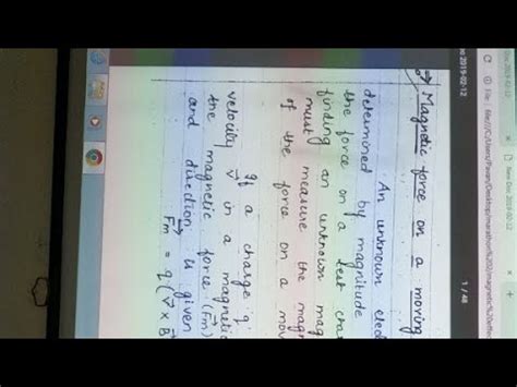 Physics Marathon 2 Magnetic Effect Of Current Magnetism And Matter