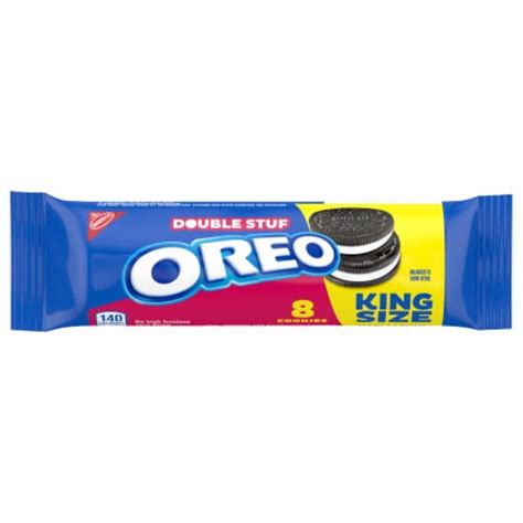 Oreo Double Stuf Chocolate Sandwich Cookies King Size 4 1 Oz Kroger