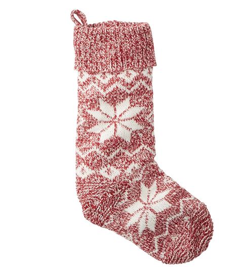 Chunky Knit Christmas Stocking Stockings At L L Bean Knitted