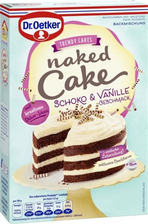 Dr Oetker Naked Cake Schoko Vanille Geschmack Im Angebot Aktuelle