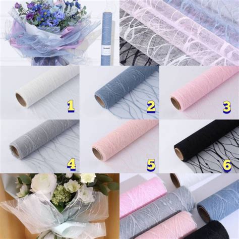 Jual Lembar Korean Style Polynet Wrapping Flowers Polynet Korean