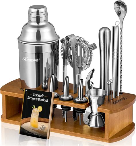 Amazon Kitessensu Cocktail Shaker Set Bartender Kit With Stand