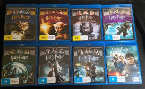 HARRY POTTER THE Complete 8 Film Collection Blu Ray Set Region Free EUR