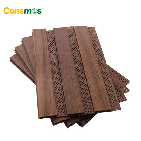 Waterproof Fireproof Wood Plastic Composite Wpc Sound Insulated Wall