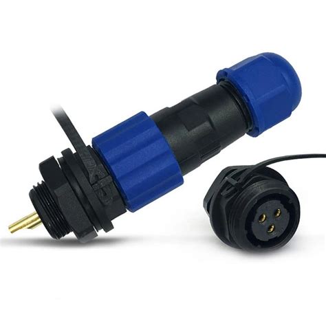 2pin 3pin 4pin 5pin Aviation Waterproof 240v Electrical Connectors