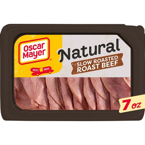 Oscar Mayer Natural Slow Roasted Roast Beef Deli Lunch Meat 7 Oz Package