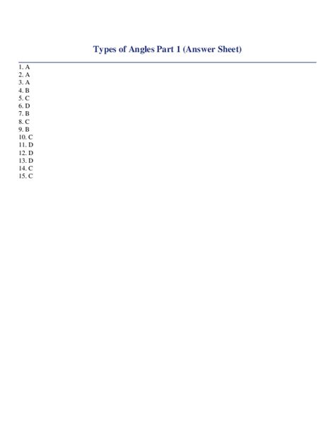 Types Of Angles Part 1 Turtle Diary Worksheet