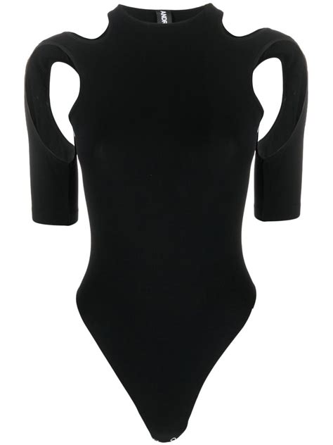 AndreĀdamo Cut Out Detail Body Top Black Farfetch