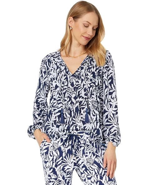 Women S Lilly Pulitzer Marilina Long Sleeve Tunic Zappos