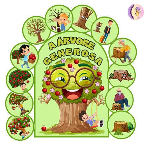 Historia A Arvore Generosa - As Ilustracoes Da Arvore Generosa Impressão De Arte De Parede Para