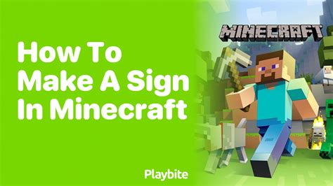 How to Make a Sign in Minecraft: A Quick Guide - Playbite