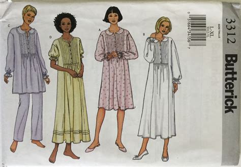 Nightgown Pattern Nightgown Pattern Night Gown Butterick Sewing Pattern