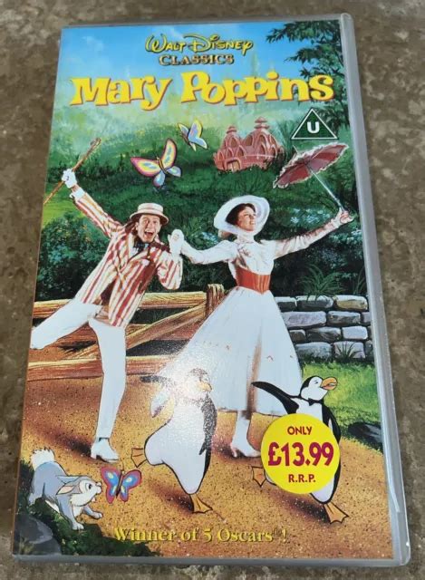 MARY POPPINS WALT Disney Classics VHS Video Dick Van Dyke Julie Andrews