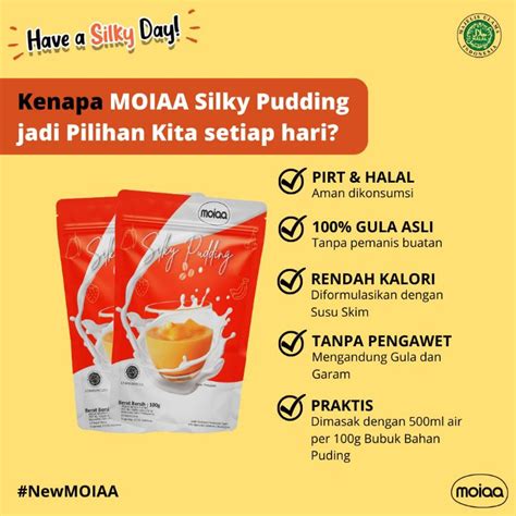 Jual MOIAA SILKY PUDDING PUDDING SEDOT SUTRA PUDOT 100Gram Shopee