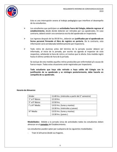 Pdf Reglamento Interno De Convivencia Escolar 1 Colegioingles Cl Wp Content Uploads 2019 03