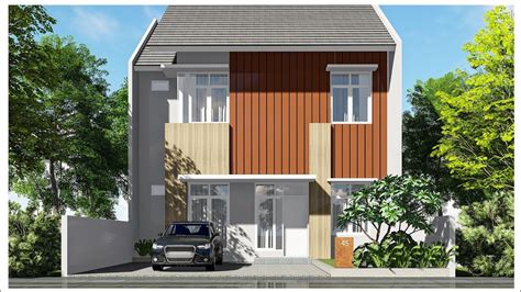 INSPIRASI DESAIN RUMAH MODERN MINIMALIS 2 LANTAI DILAHAN UK 10 X 20 M²