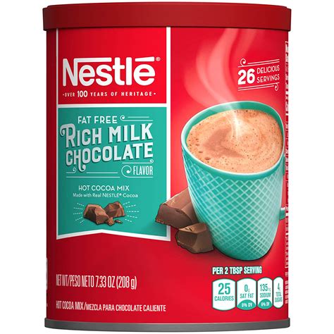 Nestle Hot Cocoa Mix Rich Milk Chocolate Fat Free 7 33 Oz 208 G