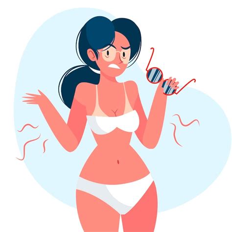 Free Vector Flat Design Person With Sunburn