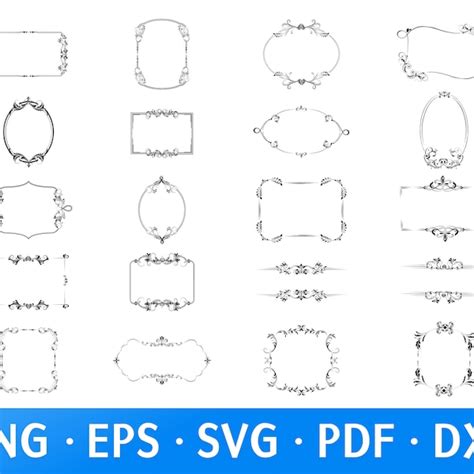 Floral Ornaments Svg Etsy