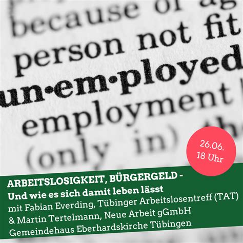 Arbeitslosigkeit Bürgergeld und wie es sich damit leben lässt Am