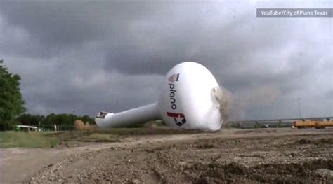 Giant water tower crashes down in Plano, Texas