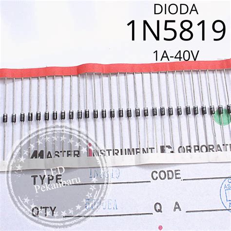 Jual DIODA 1N5819 IN5819 IN 5819 1N MIC 1A 40V RENTENG DIODE | Shopee ...