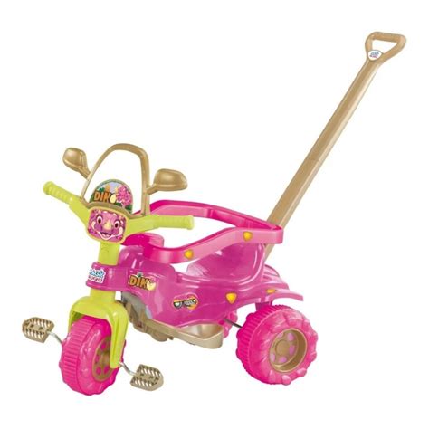 Magic Toys Motoca - Triciclo Velotrol Motoca Magic Toys Tico-tico Dino ROSA | Shopee Brasil