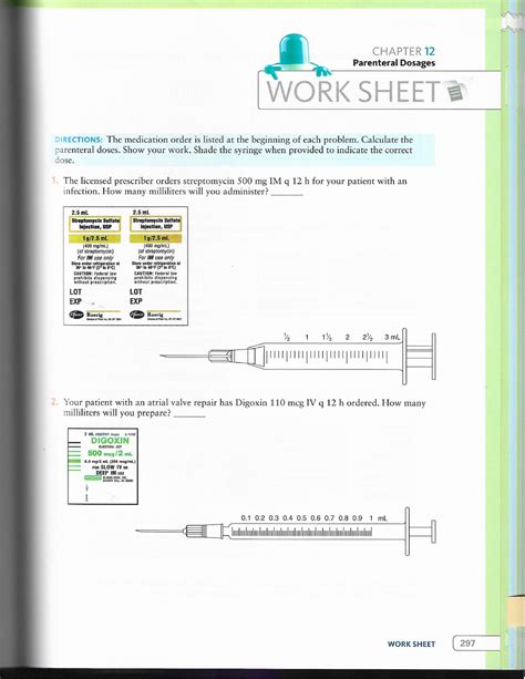 Ogden Ch Worksheets Parenteral Dosages Nurs Studocu