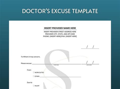 Doctors Note Template Notes Template Templates Printable Free