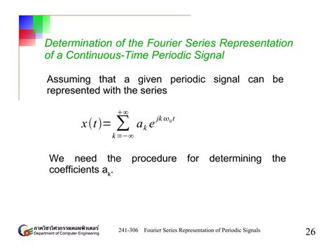 Chapter Fourier Series Representation Of Periodic Signals Ppt