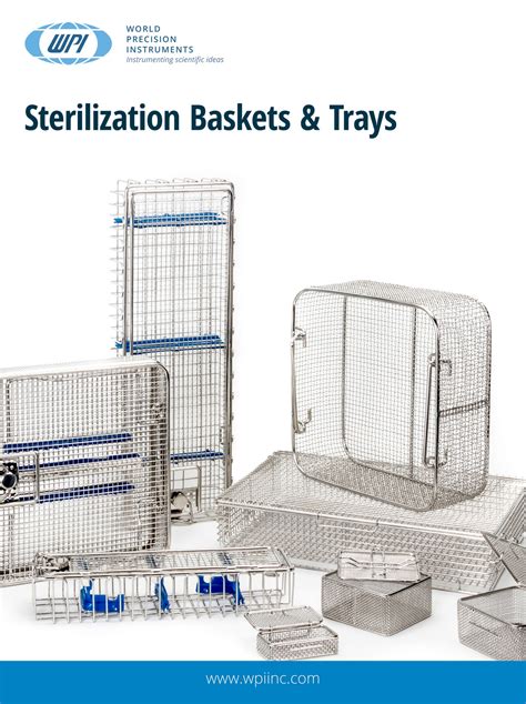 World Precision Instruments 2018 Sterilization Basketsandtrays Page 18 19