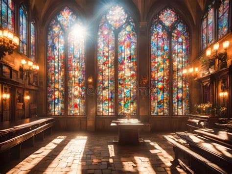 Image of the Interior of a Christian Church Decorated Stock ...