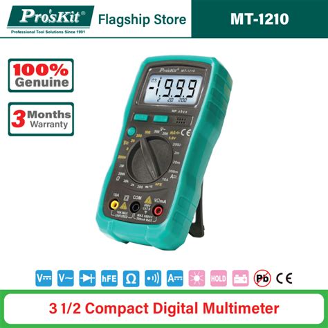 Pro sKit MT 1210 3½ Compact Digital Multimeter Lazada