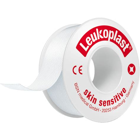 Fikseringstape Leukoplast Skin Sensitive 2 6m X 2 5cm Hvid Med