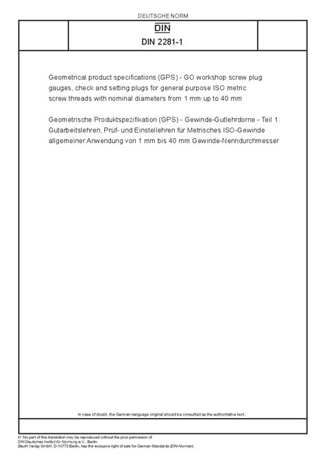 DIN 2281-1