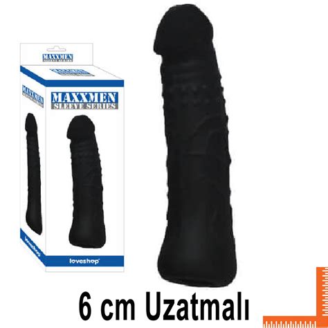 Maxxmen Sleeve 6 Cm Uzatmali Realistik Et Dokusunda Zenci Penis Kilifi Sex Shop