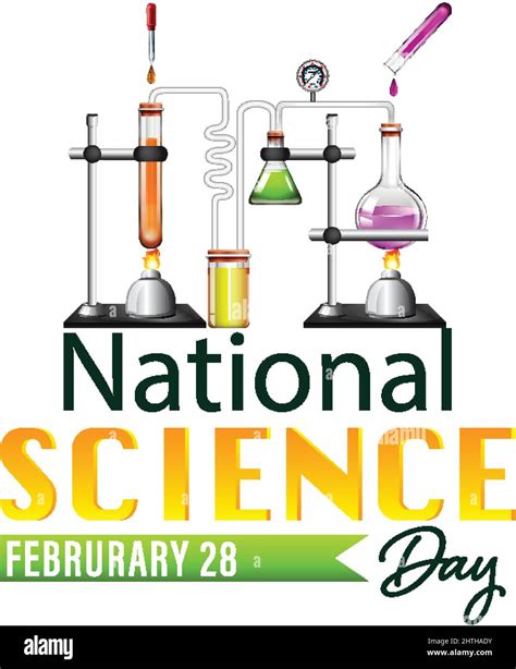 National Science day poster design illustration Stock Vector Image ...