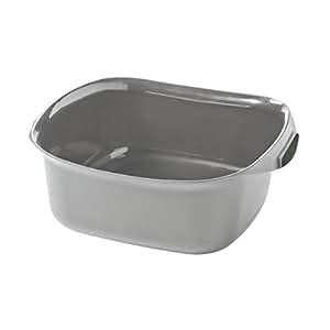 CURVER 212025 Bassine carrée 10L Urban Polypropylène Anthracite 34 5