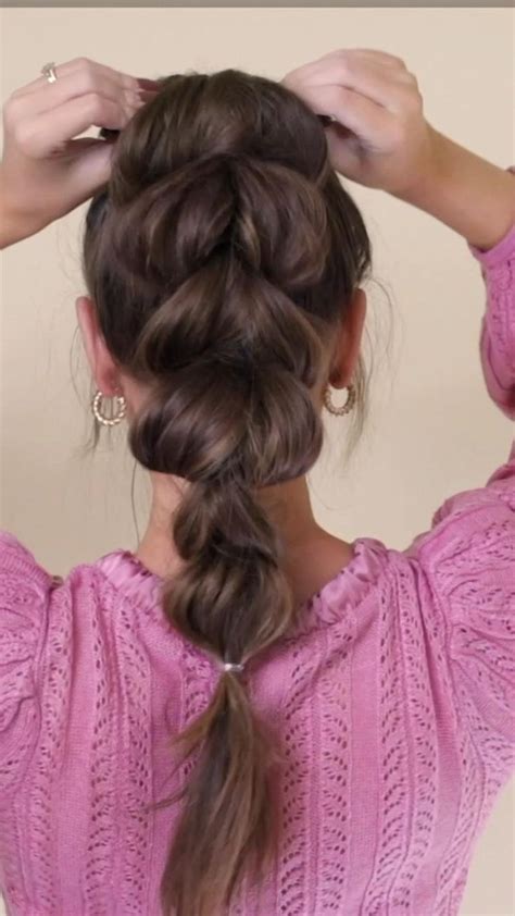 VIRAL Faux Braid Ponytail🎀 | Acconciature semplici, Capelli lunghi idee ...