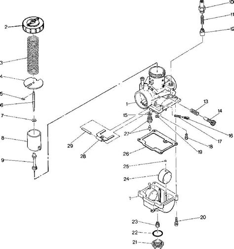 Explore The Polaris Trail Boss 250 Carburetor With A Detailed Diagram