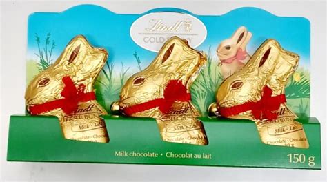 Chocolate Easter Lindt Gold Bunny 3 X 50g Set