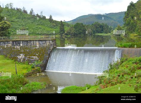 Scenic Photo Of A Historic Checkdam In The Nilgiris Shows Overflowing