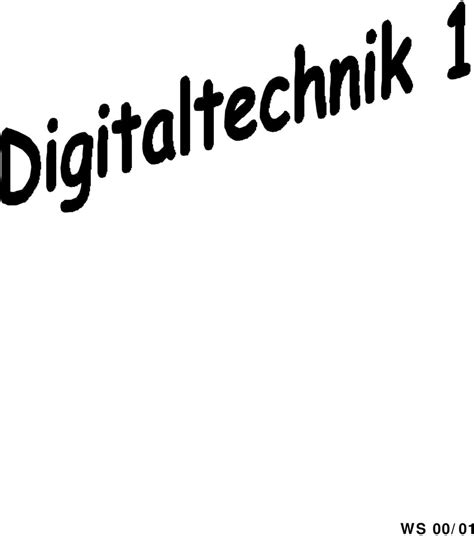 Digitaltechnik 1 Bücher PDF Free Download