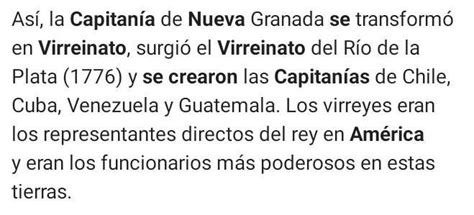 Cu Les Fueron Los Nuevos Virreinatos Y Capitan As Que Crearon En