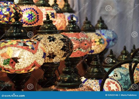 Arabian Lamp stock photo. Image of culture, market, lantern - 53523146