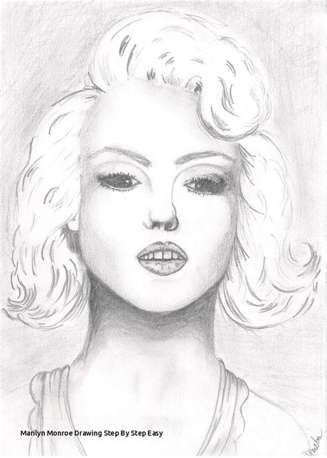 Marilyn Monroe Drawing Pencil Easy At Paintingvalley Explore