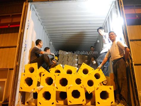 Q Steel Mm Wall Thickness M Octagonal Street Light Column Hot Dip Galvanized Hdg Powder