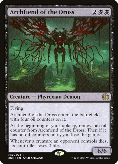 Archfiend of the Dross · Phyrexia: All Will Be One (ONE) #82 · Scryfall ...