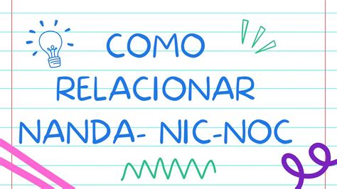 Como Relacionar Nanda Nic Noc Correctamente Youtube