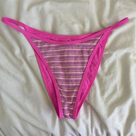 L Space Pink Bikini Bottoms Lspace Bikini Swim Depop